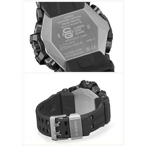 CASIO G-SHOCK MUDMASTER RADIO SOLAR BLUETOOTH SAPPHIRE GLASS BLACK