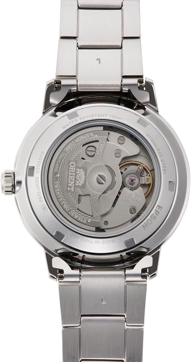 ORIENT BASIC CONCEPT AUTOMATIC CLASSIC SILVER & WHITE MEN WATCH RN-AC0E02S