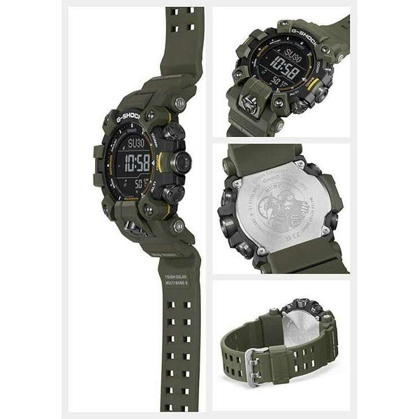 CASIO G-SHOCK MASTER OF G SERIES MUDMAN DIGITAL KHAKI MEN WATCH GW