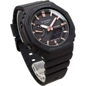 ROOK JAPAN:CASIO G-SHOCK OCTAGON DESIGN BLACK & PINK GOLD UNISEX WATCH GMA-S2100-1A,JDM Watch,Casio G-Shock