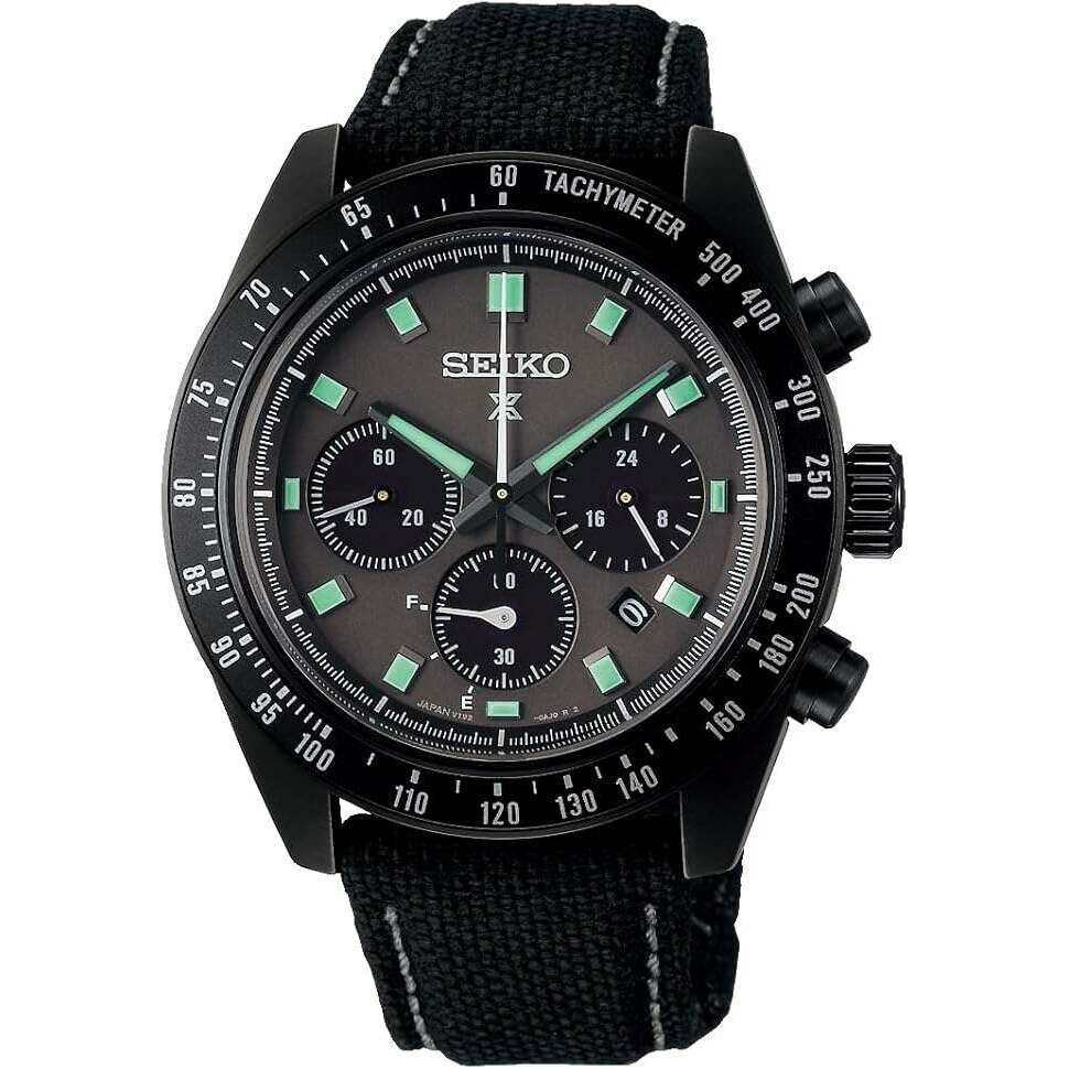 ROOK JAPAN:SEIKO PROSPEX THE BLACK SERIES SPEEDTIMER SOLAR MEN WATCH SBDL105,JDM Watch,Seiko Prospex