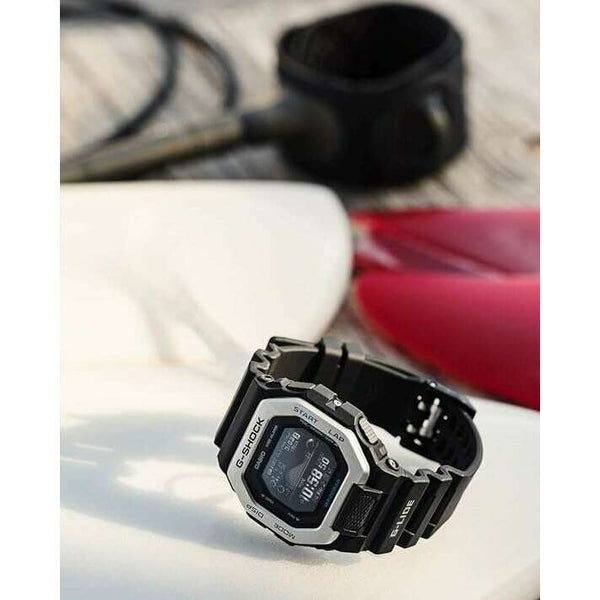 CASIO G-SHOCK G-LIDE BLACK RESIN STRAP DIGITAL DIAL MEN WATCH GBX
