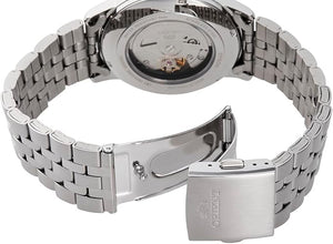 ORIENT AUTOMATIC ANALOG SILVER & BLACK MEN WATCH RN-AC0F01B