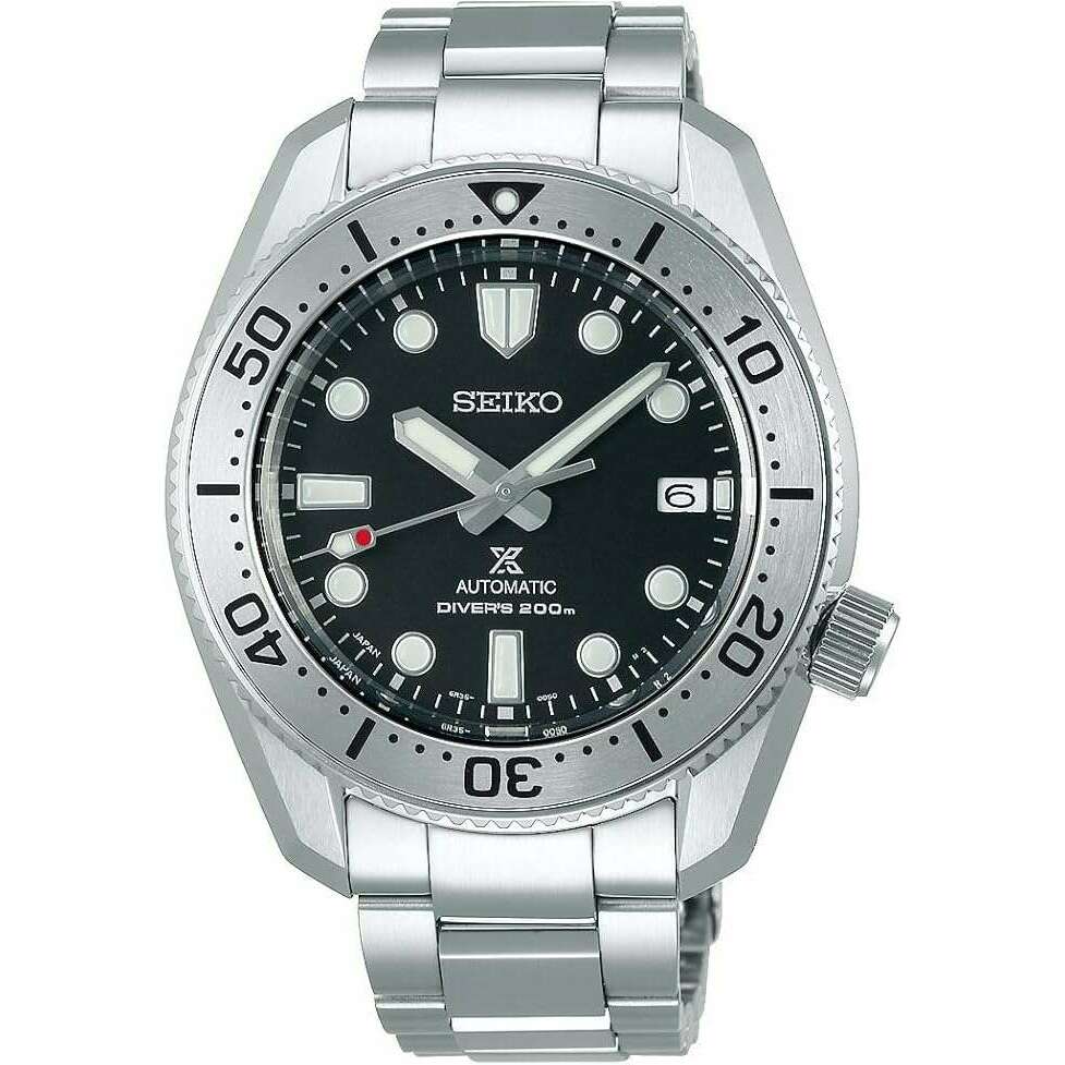 ROOK JAPAN:SEIKO PROSPEX DIVER SCUBA 1968 MECHANICAL AUTOMATIC SILVER & BLACK MEN WATCH SBDC125,JDM Watch,Seiko Prospex