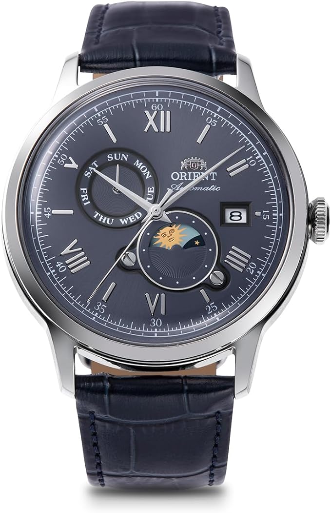 ORIENT BAMBINO SUN&MOON AUTOMATIC MEN WATCH RN-AK0806L