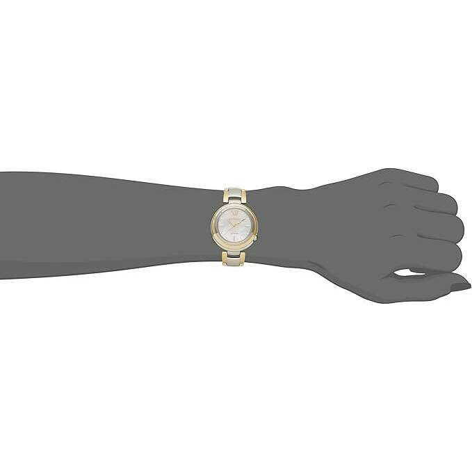 ROOK JAPAN:CITIZEN L ECO-DRIVE SOLAR SILVER & GOLD STRAP PEARL COLORED DIAL LADIES WATCH EM0339-85D,JDM Watch,Citizen L
