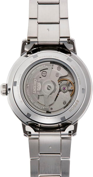 ORIENT BASIC CONCEPT AUTOMATIC CLASSIC SILVER & BLACK MEN WATCH RN-AC0E01B