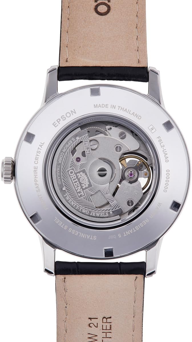 ORIENT SUN&MOON AUTOMATIC CLASSIC WHITE SILVER MEN WATCH RN-AS0003S