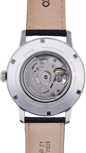 ORIENT SUN&MOON AUTOMATIC CLASSIC WHITE SILVER MEN WATCH RN-AS0003S