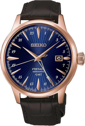 SEIKO PRESAGE COCKTAIL TIME AUTOMATIC GMT 40.5 MM MEN WATCH HCB005J