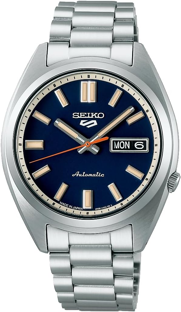 SEIKO 5 SPORTS SNXS "SPORTS STYLE" SILVER & BLUE MEN WATCH SBSA253