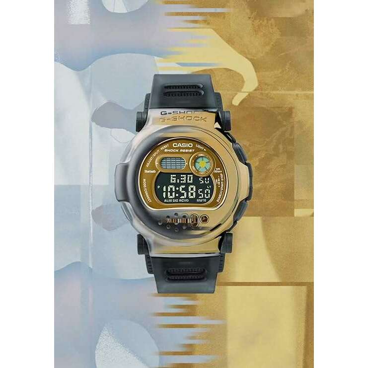 CASIO G-SHOCK BLUETOOTH INTERCHANGEABLE BEZEL GREY & GOLD MEN