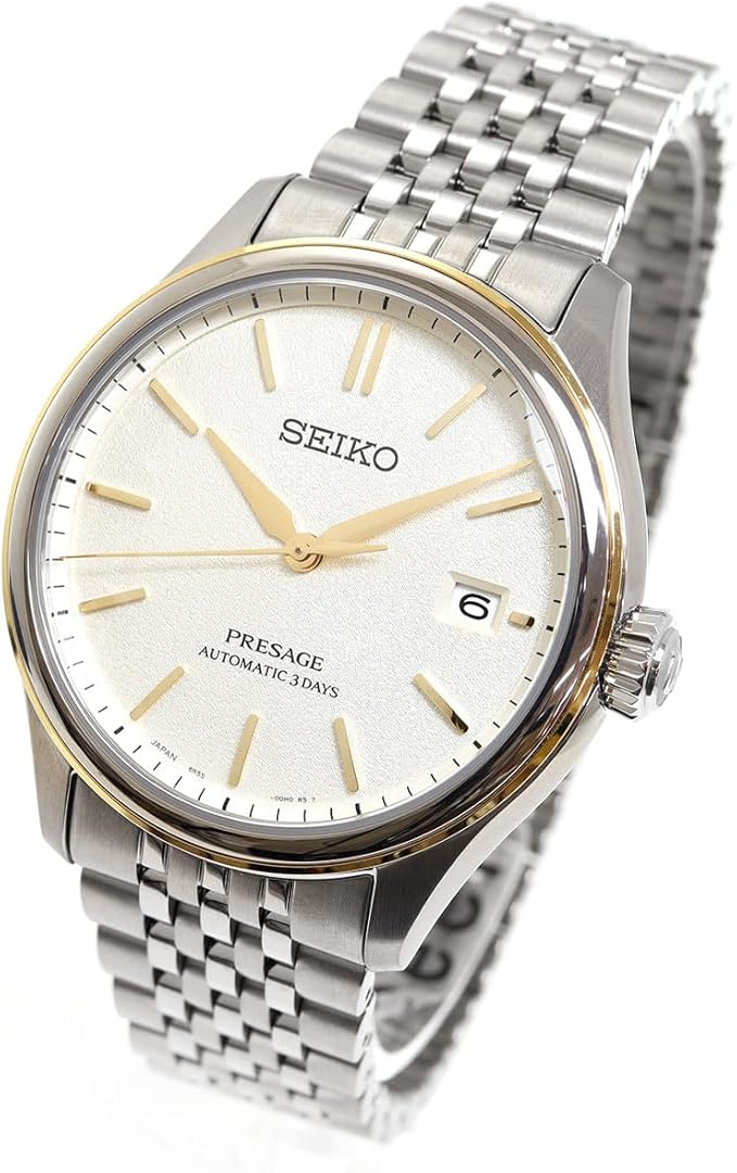 SEIKO PRESAGE CLASSIC SERIES MECHANICAL AUTOMATIC SILVER MEN WATCH SARX126