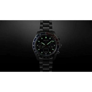 ROOK JAPAN:SEIKO PROSPEX SPEEDTIMER SOLAR CHRONOGRAPH LARGE SILVER, BLUE & RED MEN WATCH SBDL097,JDM Watch,Seiko Prospex