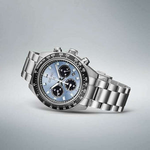 ROOK JAPAN:SEIKO PROSPEX SPEEDTIMER SOLAR CHRONOGRAPH LARGE SILVER & CRYSTAL BLUE MEN WATCH SBDL109,JDM Watch,Seiko Prospex