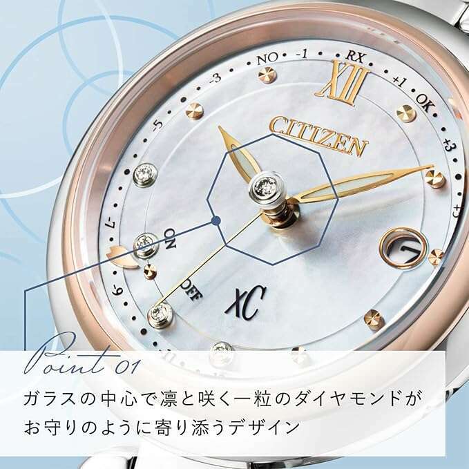 ROOK JAPAN:CITIZEN XC MIZU COLLECTION FLORET DIAMOND MODEL SILVER STRAP LADIES WATCH ES9466-65W,JDM Watch,Citizen xC