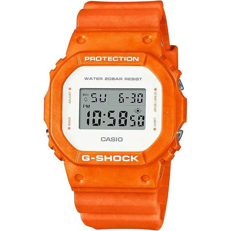 ROOK JAPAN:CASIO G-SHOCK DAY-DATE ORANGE & WHITE DIGITAL MEN WATCH DW-5600WS-4JF,JDM Watch,Casio G-Shock