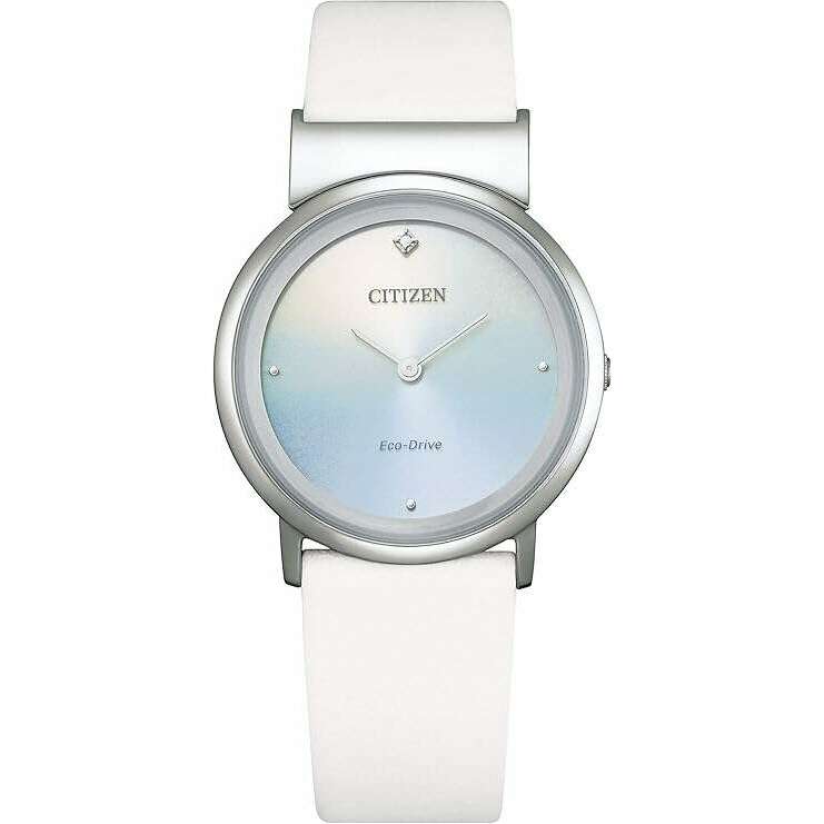 ROOK JAPAN:CITIZEN L AMBILUNA ECO-DRIVE WHITE RESIN STRAP BLUE DIAL LADIES WATCH EG7071-11A,JDM Watch,Citizen L