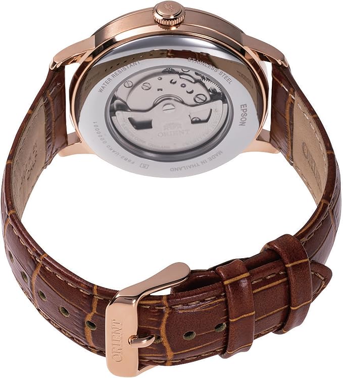 ORIENT CLASSIC SUN&MOON LEATHER STRAP MEN WATCH RA-AK0801S30B