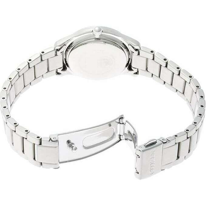 ROOK JAPAN:CITIZEN COLLECTION ECO-DRIVE SOLAR SILVER STRAP NAVY BLUE DIAL LADIES WATCH EM0400-51L,JDM Watch,Citizen Collection