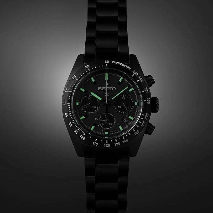 ROOK JAPAN:SEIKO PROSPEX SPEEDTIMER SOLAR CHRONOGRAPH BLACK MEN WATCH SBDL103,JDM Watch,Seiko Prospex