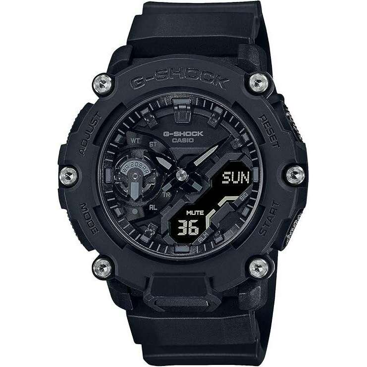 ROOK JAPAN:CASIO G-SHOCK DAY-DATE ANALOG DIGITAL DIAL ALL BLACK MEN WATCH GA-2200BB-1AJF,JDM Watch,Casio G-Shock