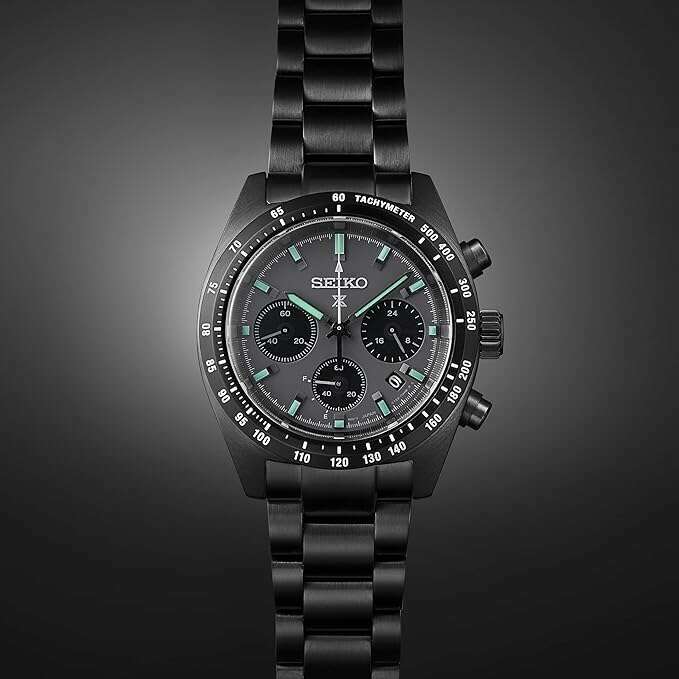 ROOK JAPAN:SEIKO PROSPEX SPEEDTIMER SOLAR CHRONOGRAPH BLACK MEN WATCH SBDL103,JDM Watch,Seiko Prospex