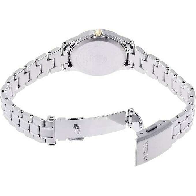 ROOK JAPAN:CITIZEN COLLECTION ECO-DRIVE SOLAR ANALOG SILVER STRAP GOLD DIAL LADIES WATCH FRB36-2452,JDM Watch,Citizen Collection