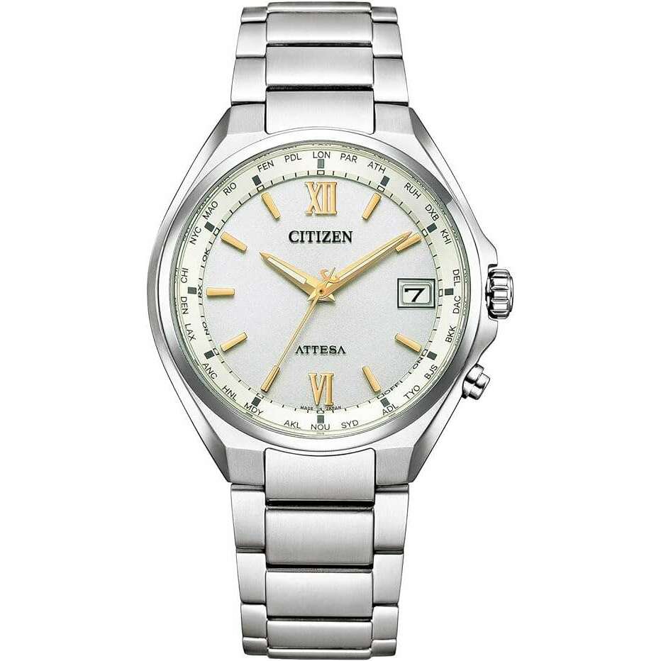 ROOK JAPAN:CITIZEN ATTESA RADIO SOLAR BUSINESS SILVER MEN WATCH CB1120-50C,JDM Watch,Citizen Attesa