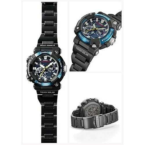 CASIO G-SHOCK FROGMAN BLUETOOTH RADIO SOLAR BLACK & BLUE MEN WATCH