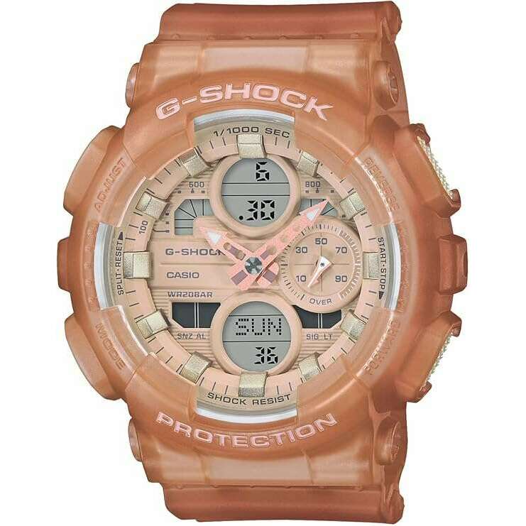 CASIO G-SHOCK MID-SIZE MODEL BROWN ANALOG DIGITAL LADIES WATCH GMA-S140NC-5A1JF