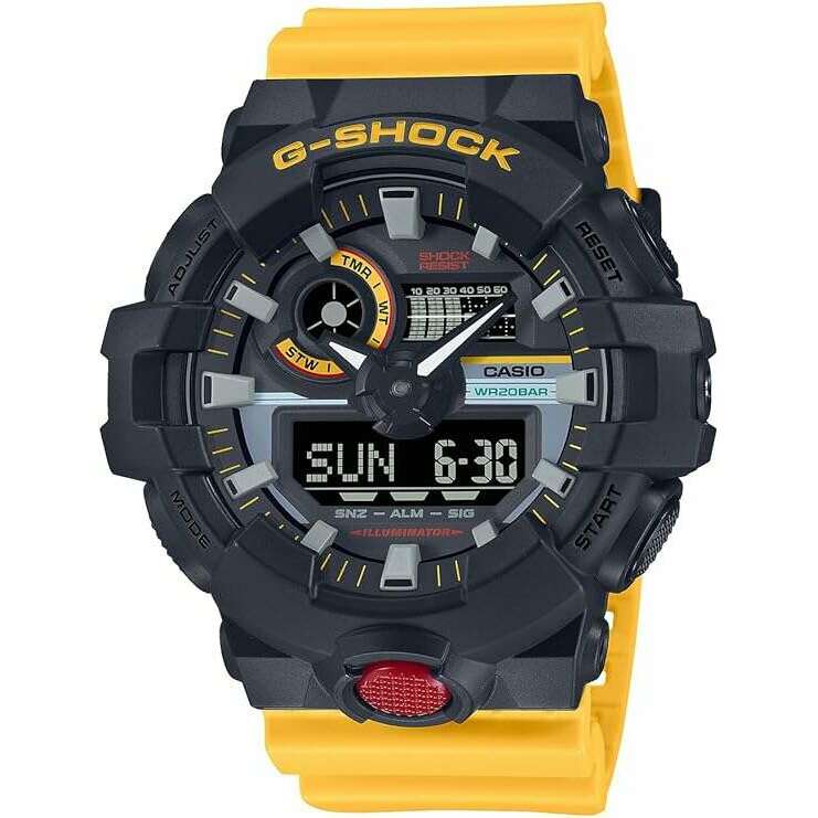 CASIO G-SHOCK WEB-EXCLUSIVE MIX TAPE SERIES ANALOG DIGITAL YELLOW
