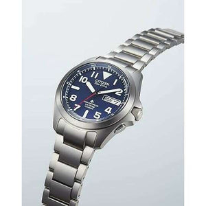 ROOK JAPAN:CITIZEN PROMASTER ECO DRIVE RADIO SOLAR BUSINESS SILVER MEN WATCH AT6080-53L,JDM Watch,Citizen Promaster