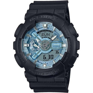 ROOK JAPAN:CASIO G-SHOCK METALLIC COLOR DIAL SERIES BLACK & ICE BLUE MEN WATCH GA-110CD-1A2JF,JDM Watch,Casio G-Shock
