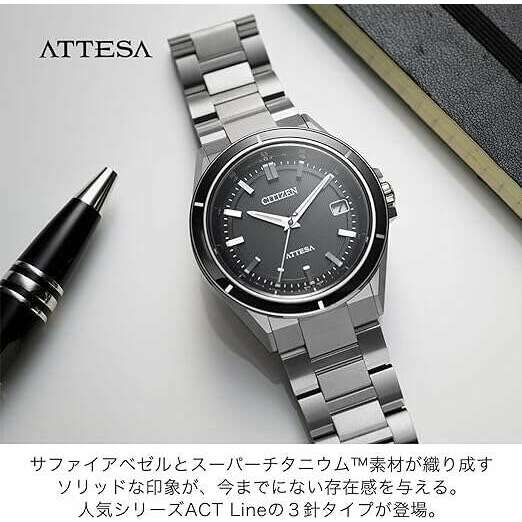 美品 シチズン アテッサ CB3030-76E CITIZEN ATTESA Citizen Attesa CB3030-76E ACT Line Eco-Drive Titanium made