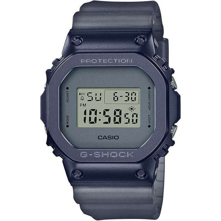 【美品】G-SHOCK MIDNIGHT FOG GM-5600MF-2JF CASIO G-SHOCK MIDNIGHT FOG SERIES METAL COVERED DIGITAL BLUE