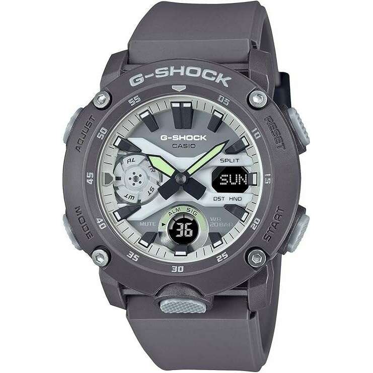 ROOK JAPAN:CASIO G-SHOCK HIDDEN GLOW SERIES DAY-DATE RUBBER STRAP ALL GREY MEN WATCH GA-2000HD-8AJF,JDM Watch,Casio G-Shock