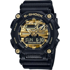 ROOK JAPAN:CASIO G-SHOCK DAY-DATE BLACK & GOLD ANALOG DIGITAL MEN WATCH GA-900AG-1AJF,JDM Watch,Casio G-Shock