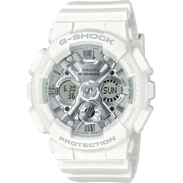 ROOK JAPAN:CASIO G-SHOCK DAY-DATE WHITE ANALOG DIGITAL LADIES WATCH GMA-S120VA-7AJF,JDM Watch,Casio G-Shock