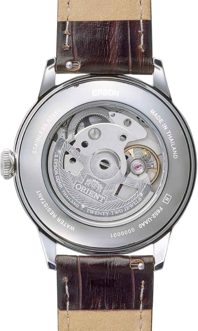 ORIENT BAMBINO 38 AUTOMATIC LEATHER STRAP MEN WATCH RN-BB0002S