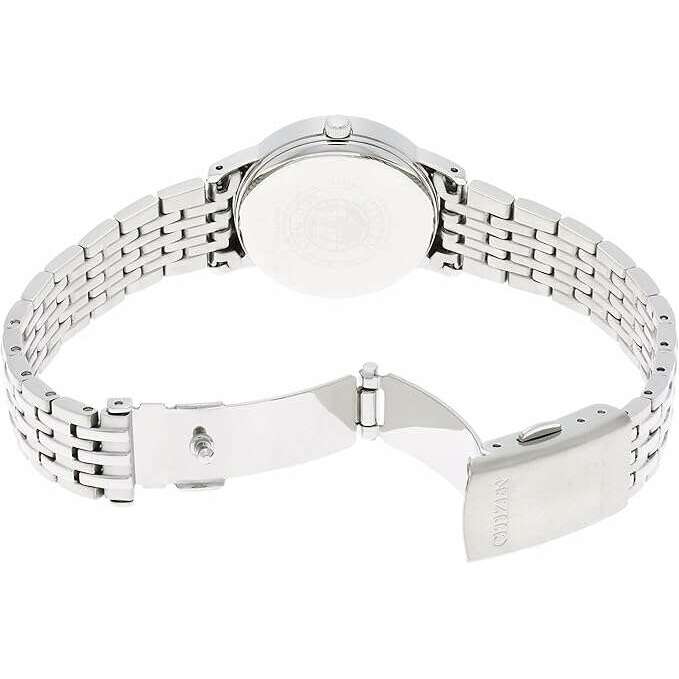 ROOK JAPAN:CITIZEN COLLECTION ECO-DRIVE SILVER STRAP BLACK DIAL LADIES WATCH EW3250-53E,JDM Watch,Citizen Collection