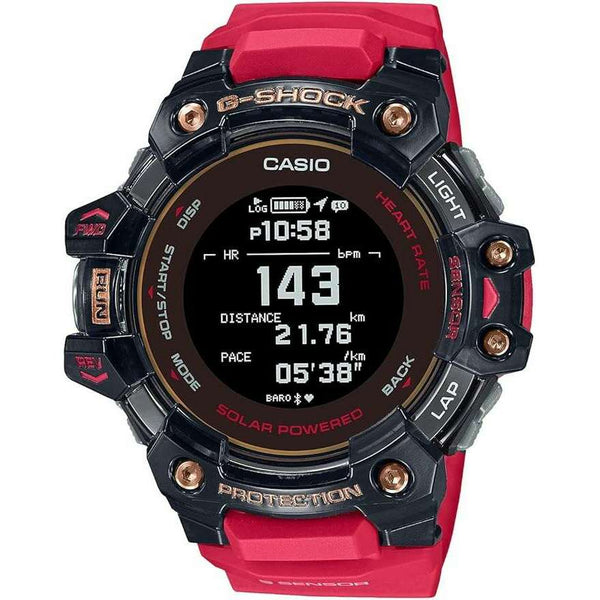 CASIO G-SHOCK G-SQUAD RED & BLACK DIGITAL MEN WATCH GBD-H1000