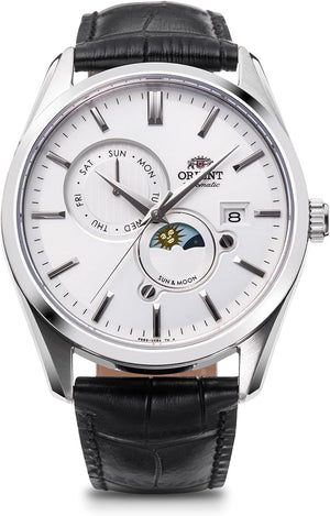 ORIENT SUN&MOON AUTOMATIC CONTEMPORARY WHITE SILVER MEN WATCH RN-AK0305S