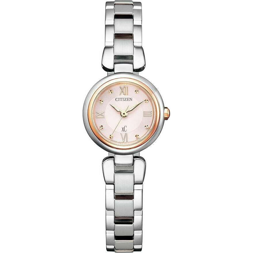 ROOK JAPAN:CITIZEN XC MIZU COLLECTION ECO-DRIVE SILVER STRAP PINK DIAL LADIES WATCH EW5574-51W,JDM Watch,Citizen xC