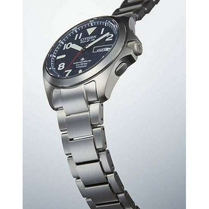 ROOK JAPAN:CITIZEN PROMASTER ECO DRIVE RADIO SOLAR BUSINESS SILVER MEN WATCH AT6080-53L,JDM Watch,Citizen Promaster