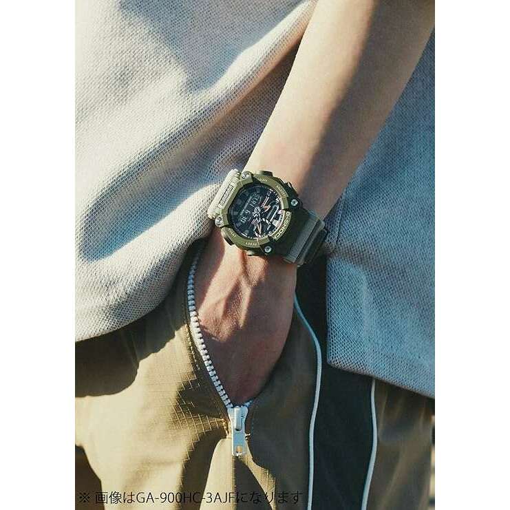ROOK JAPAN:CASIO G-SHOCK BLACK & BEIGE ANALOG DIGITAL MEN WATCH GA-900HC-5AJF,JDM Watch,Casio G-Shock