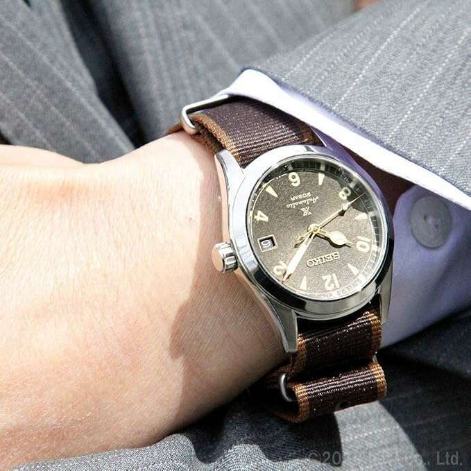 ROOK JAPAN:SEIKO PROSPEX ALPINIST MECHANICAL AUTOMATIC BROWN FABRIC BELT MEN WATCH SBDC137,JDM Watch,Seiko Prospex
