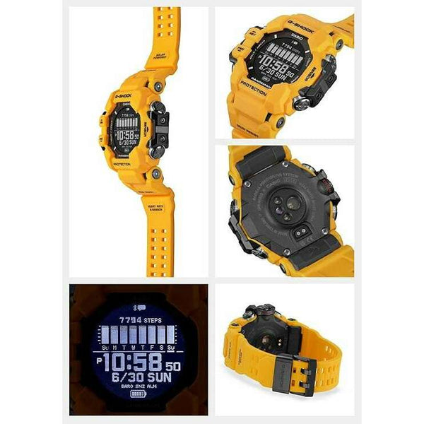 CASIO G-SHOCK RANGEMAN GPS CARDIOMETER BLUETOOTH YELLOW MEN WATCH GPR ...