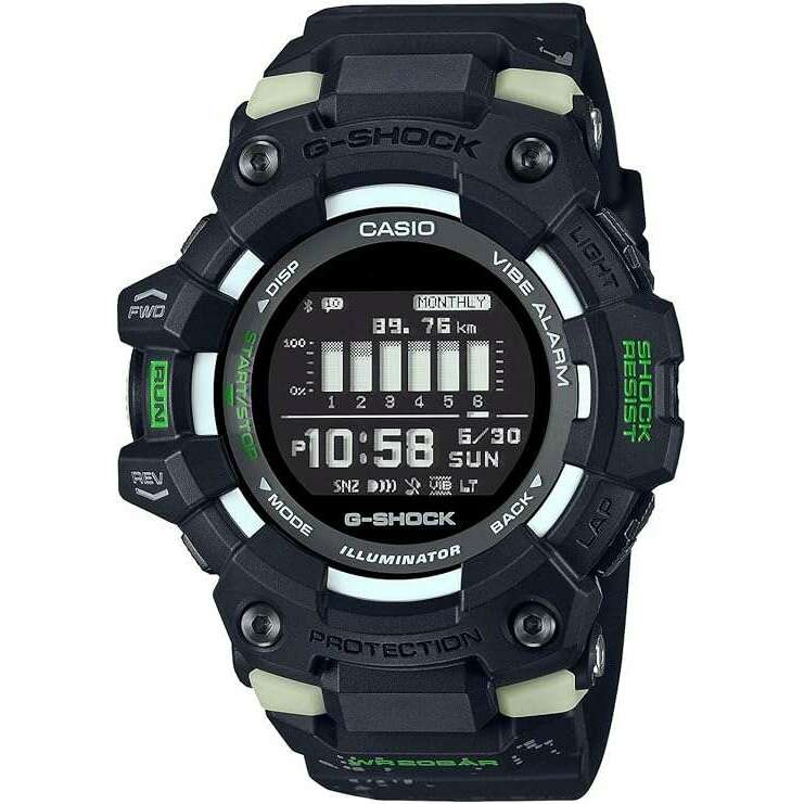 ROOK JAPAN:CASIO G-SHOCK G-SQUAD BLUETOOTH CAMOUFLAGE DESIGN BLACK MEN WATCH GBD-100LM-1JF,JDM Watch,Casio G-Shock