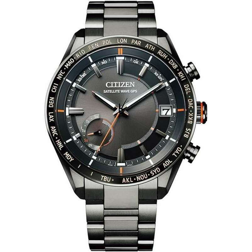 シチズン　GPS衛星電波時計 CC3085ー51E エコドライブ　ブラックチタン CITIZEN ATTESA ECO-DRIVE GPS RADIO WAVE DIRECT FLIGHT MEN WATCH